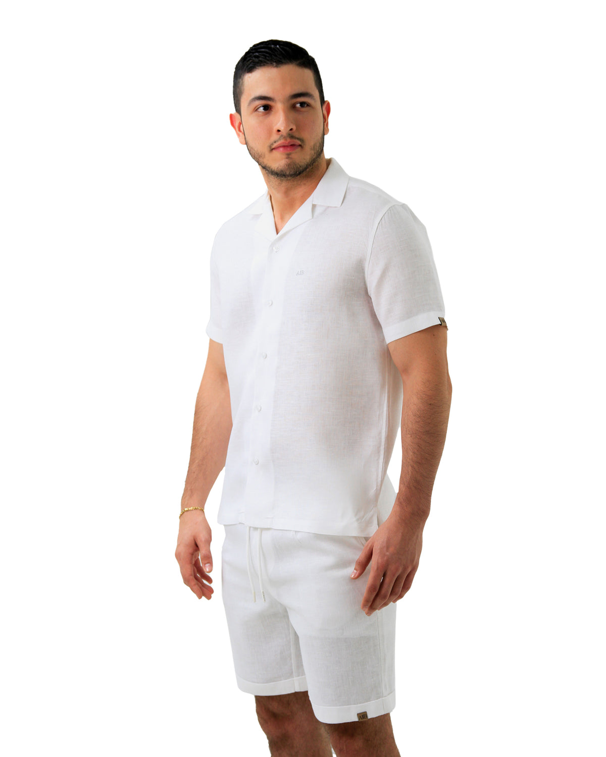 Camisa manga corta en lino