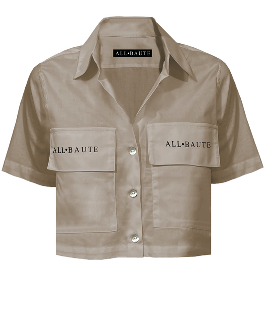 Mini shirt Beige