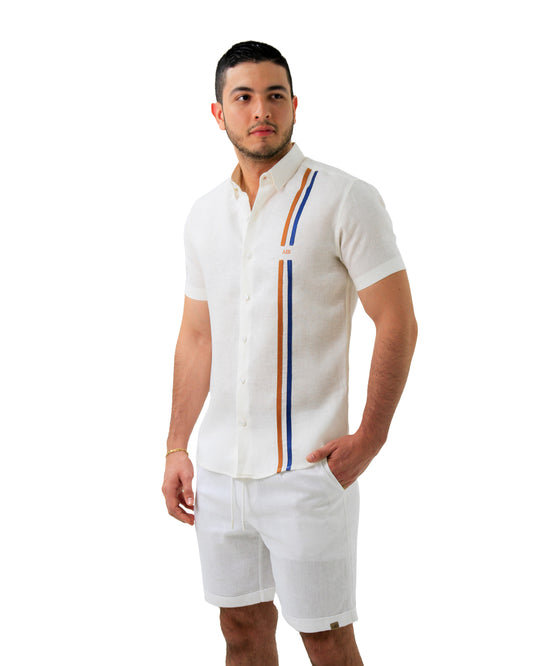 Camisa manga corta evolution en Lino