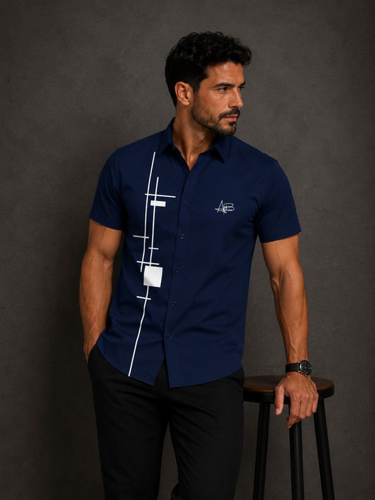 SHIRT IN COTTON -QUADRATO