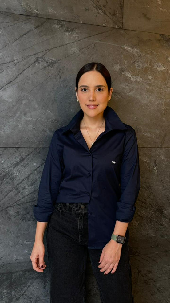 Camisa en algodón manga larga