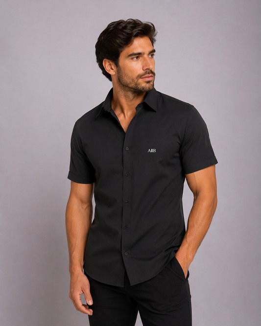 Camisa en algodón manga corta