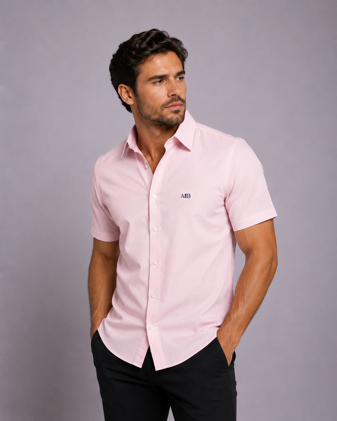 Camisa en algodón manga corta