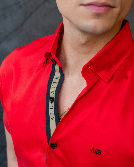 Camisa en algodón manga corta