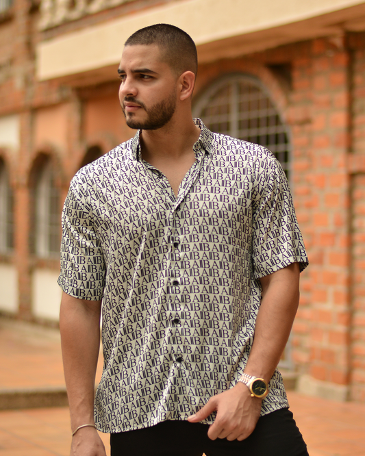 Camisa manga corta en seda