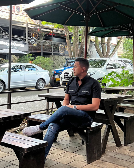 Camisa en algodón manga corta