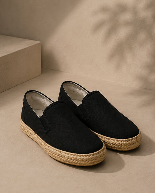 Alpargatas negras Unisex