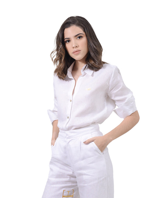 Camisa en lino basica