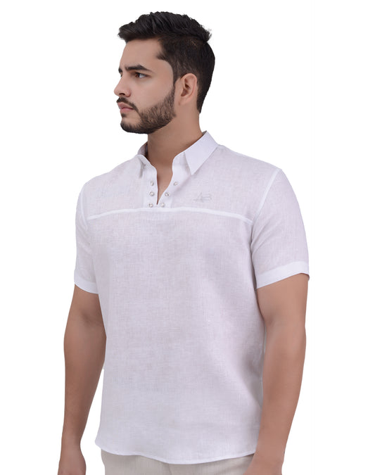 Camisa en lino-Vittorio