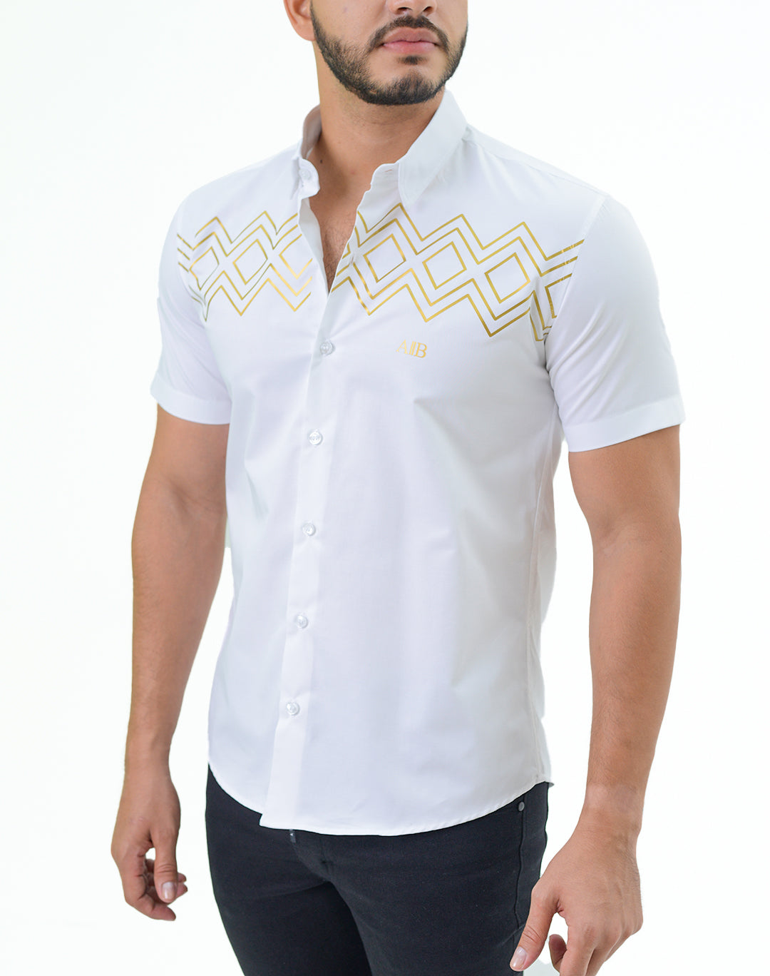 Camisa en algodón - Geometric