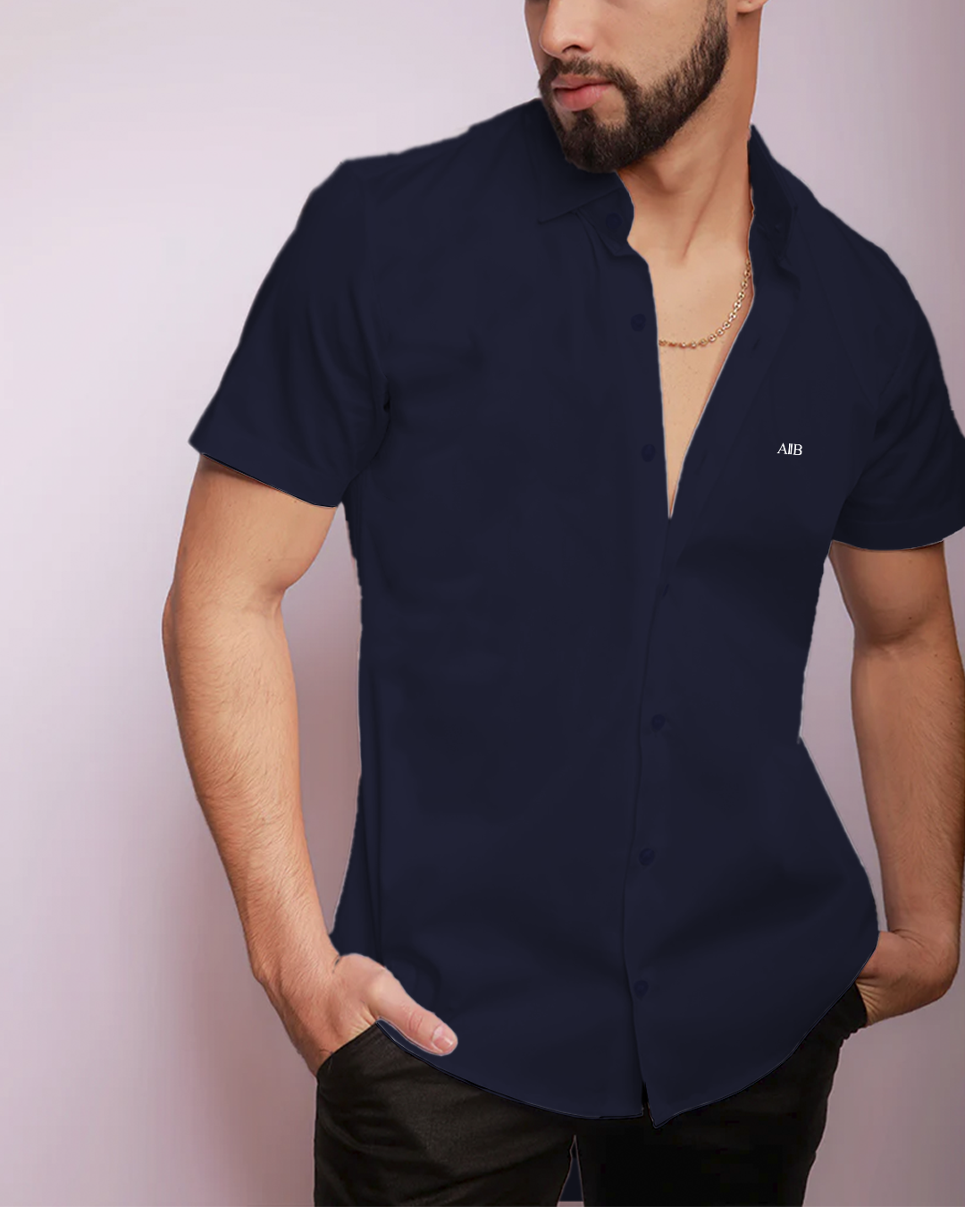 Camisa en algodón manga corta